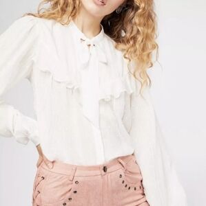 Free people  swiss dot top